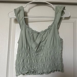 ASOS Miss Selfridges Mint Green Crop Top